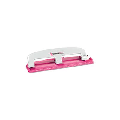 HOLE PUNCH, inCOURAGE, THREE-HOLE PUNCH, 12-SHEET CAPACITY, PINK