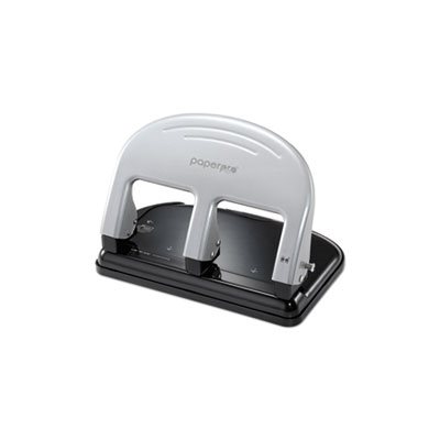 HOLE PUNCH, inPRESS, THREE-HOLE, 40-SHEET CAPACITY, BLACK / SILVER