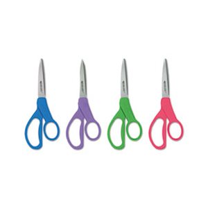 SCISSORS, STUDENT, ANTIMICROBIAL PROTECTION, 7" LONG, ASSORTED COLORS