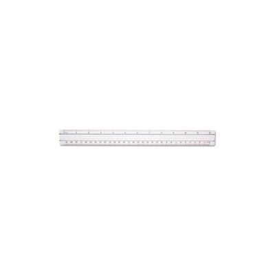 RULER, MAGNIFYING, PLASTIC, CLEAR, 12"