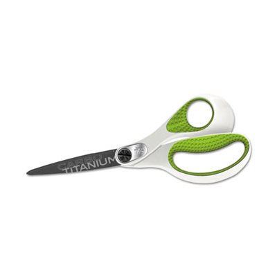 SCISSORS, CARBO TITANIUM BONDED, 8 ", GREEN / WH