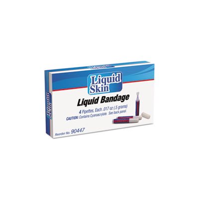 Liquid Bandage, 0.017 oz Pipette, 4 / Box