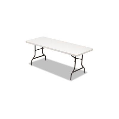 TABLE, Rectangular, Folding, Square Edge, RESIN, 72"w x 30"d x 29"h, Platinum