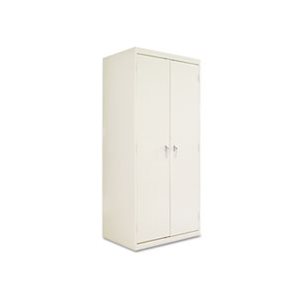 STORAGE CABINET, ASSEMBLED 78"h, ADJUSTABLE SHELVES, 36"w x 24"d, PUTTY