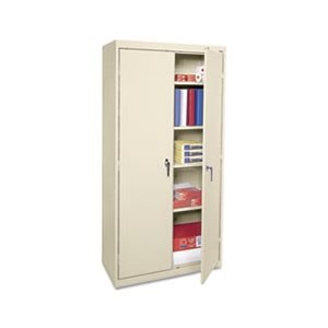 STORAGE CABINET, ASSEMBLED, ECONOMY, 36"w x 18"d x 72"h, PUTTY