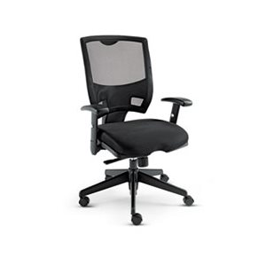 CHAIR, ALERA EPOCH SERIES, MULITIFUNCTION, MESH, MID-BACK, BLACK