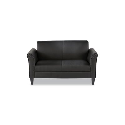 LOVESEAT, ALERA RECEPTION LOUNGE FURNITURE, 55.5"w x 31.5"d x 32"h, BLACK