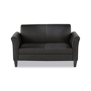 LOVESEAT, ALERA RECEPTION LOUNGE FURNITURE, 55.5"w x 31.5"d x 32"h, BLACK