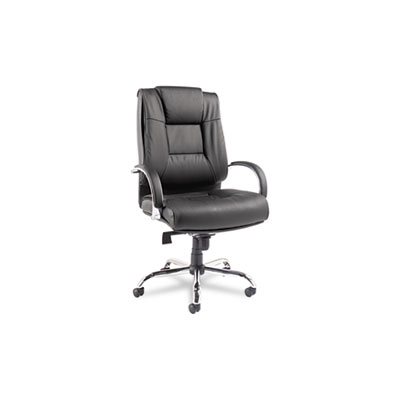 CHAIR, ALERA RAVINO BIG & TALL SERIES, HIGH-BACK,  SWIVEL / TILT, LEATHER, BLACK