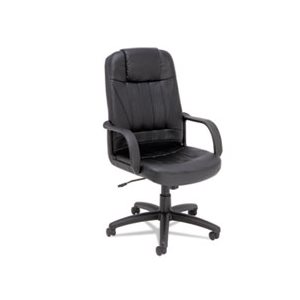 CHAIR, ALERA SPARIS SERIES, EXECUTIVE HIGH-BACK, SWIVEL / TILT, LEATHER, BLACK