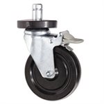 CASTERS, Optional, For Wire Shelving, 600 lbs. / Caster, Gray, 4 / Set