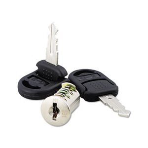 Core Removable Lock and Key Set, Silver, Two Keys / Set