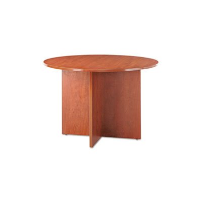 CONFERENCE TABLE, ALERA VALENCIA SERIES, ROUND w / LEGS, 29.5"h x 42"D, MEDIUM CHERRY