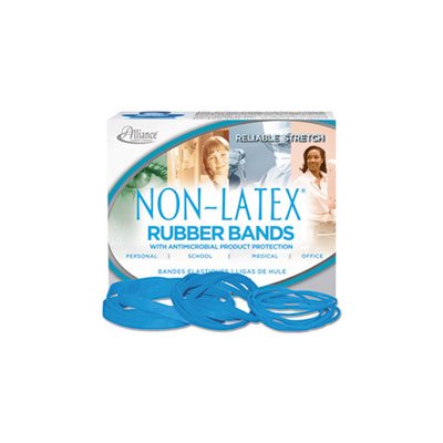 RUBBER BANDS, ANTIMICROBIAL, NON-LATEX, 117B, 7" x 1 / 8", .25LB BOX