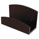 BUSINESS CARD HOLDER, ECO-FRIENDLY, BAMBOO CURVES, CAPACITY 50 CARDS, ESPRESSO