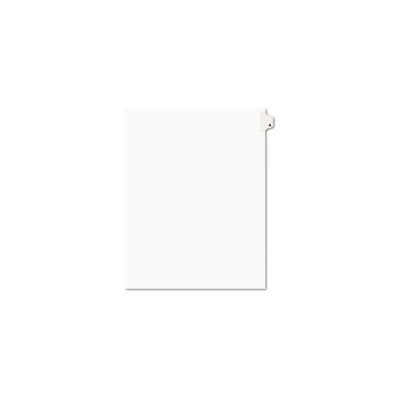 INDEX DIVIDERS, AVERY-STYLE, LEGAL EXHIBIT, SIDE TABS, 1-TAB, TITLE A, LETTER, WHITE, 25 / PK