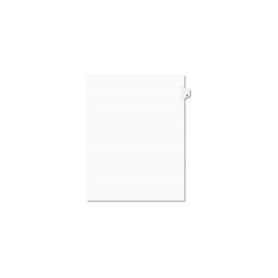 INDEX DIVIDERS, AVERY-STYLE, LEGAL EXHIBIT, SIDE TAB, 1-TAB, TITLE C, LETTER, WHITE, 25 / PK