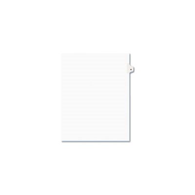 INDEX DIVIDERS, AVERY-STYLE, LEGAL EXHIBIT, SIDE TAB,  1-TAB, TITLE D, LETTER, WHITE, 25 / PK