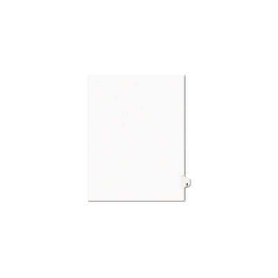 INDEX DIVIDERS, AVERY-STYLE, LEGAL EXHIBIT, SIDE TAB, 1-TAB, TITLE X, LETTER, WHITE, 25 / PK