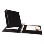 BINDER, ECONOMY, NON-VIEW WITH ROUND RINGS, 11" x 8.5", 2" CAPACITY, BLACK