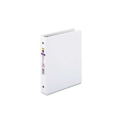 BINDER, ECONOMY VIEW W /  ROUND RINGS, 8.5" x 5.5", 1" CAPACITY, WHITE