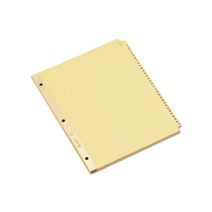 DIVIDERS, Pre-printed, Laminated Tab, w /  Gold Reinforced Binding Edge, 31-Tab, Letter