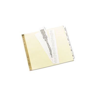 DIVIDERS, Insertable, Clear Tab, for Data Binders, 6-Tab, 11" x 9.5"