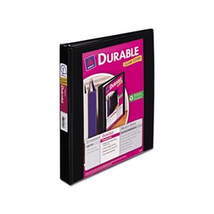 BINDER, Durable View, w /  Slant Rings, 11" x 8.5", 1" Capacity, Black