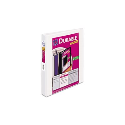 BINDER, Durable View, w /  Slant Rings, 11" x 8.5", 1" Capacity, White