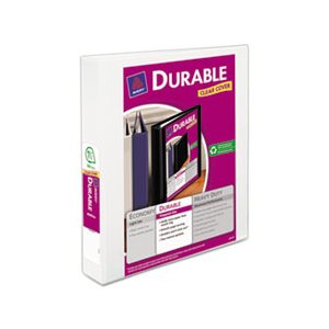 BINDER, Durable View, w /  Slant Rings, 11" x 8.5", 1.5" Capacity, White