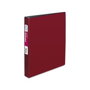 BINDER, Durable, w /  Slant Rings, 11" x 8.5", 1" CAPACITY, Burgundy