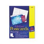 Postcards, Color, Laser, 4" x 6", Uncoated, White, 2 Cards / Sheet, 80 / Box