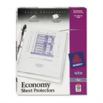 SHEET PROTECTORS,Top-Load, Economy Gauge, Letter, Clear, 50 / Box