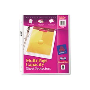 Sheet Protectors, Multi-Page, Top-Load, Heavy Gauge, Letter, Clear, 25 / Pk