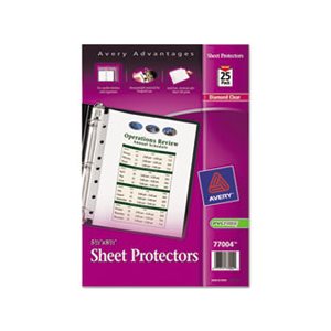 SHEET PROTECTOR, Top Load, Heavyweight, 8.5" x 5.5", Clear, 25 / Pk