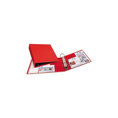 Heavy-Duty Binder with One Touch EZD Rings, 11 x 8 1 / 2, 2" Capacity, Red