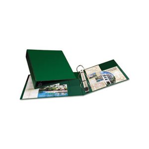 BINDER, Heavy-Duty, w /  One Touch EZD Rings, 11" x 8.5", 2" Capacity, Green