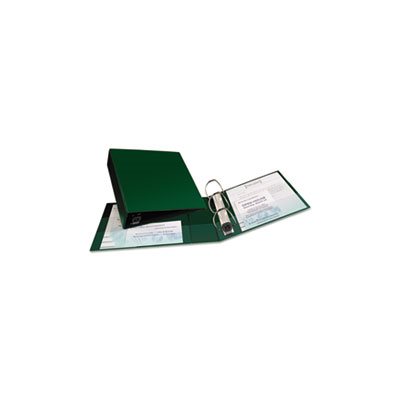 BINDER, Heavy-Duty, w /  One Touch EZD Rings, 11" x 8.5", 3" Capacity, Green