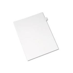 DIVIDERS, Allstate-Style, Legal Exhibit, Side Tab, Title: E, Letter, White, 25 / Pk