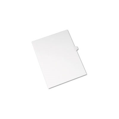 Allstate-Style Legal Exhibit Side Tab Divider, Title: L, Letter, White, 25 / Pack