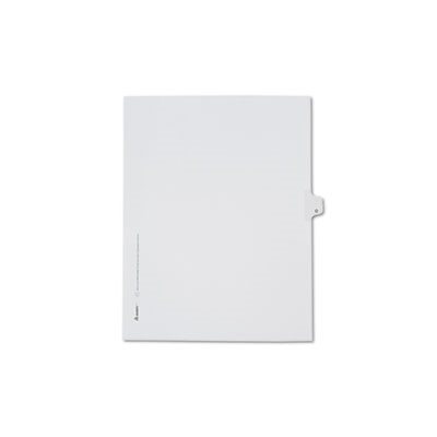 DIVIDERS, Allstate-Style, Legal Exhibit, Side Tab, Title: O, Letter, White, 25 / Pk