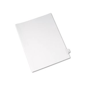 DIVIDERS, Allstate-Style, Legal Exhibit, Side Tab, Title: X, Letter, White, 25 / Pk