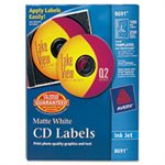 LABELS, Inkjet, CD, Matte White, 100 / Pk