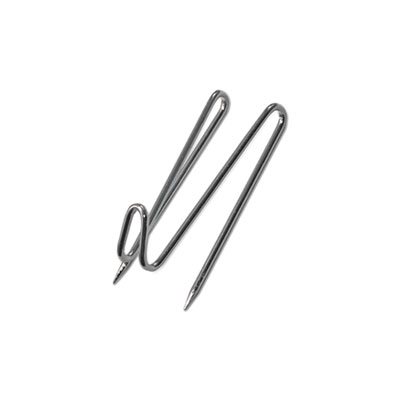 Panel Wall Wire Hooks, Silver, 25 Hooks / Pk