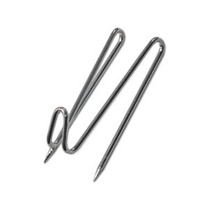 Panel Wall Wire Hooks, Silver, 25 Hooks / Pk