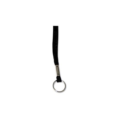 Lanyards, DELUXE, Ring Style, 36" Long, Black, 24 / Box