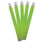 Wristbands, Crowd Management,  Sequentially Numbered, 10" x .75", Green, 500 / Pk