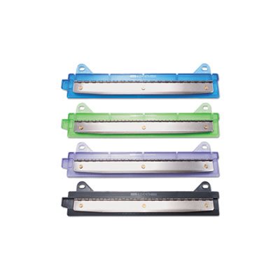 HOLE PUNCH, Three-Hole, 6-Sheet Binder, .25" Holes, Assorted Colors