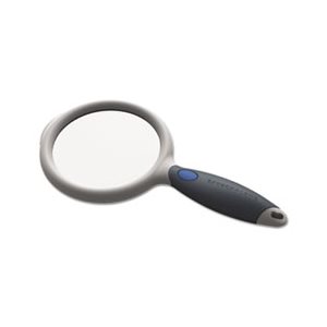 MAGNIFIER, Handheld, LED, Round, MAGNIFYING GLASS, 4" dia.