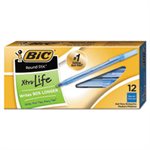 PEN, Round Stic, Xtra Precision & Xtra Life, Ballpoint, Blue Ink, .8mm, Fine, Dozen